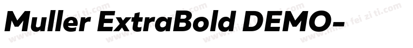 Muller ExtraBold DEMO字体转换